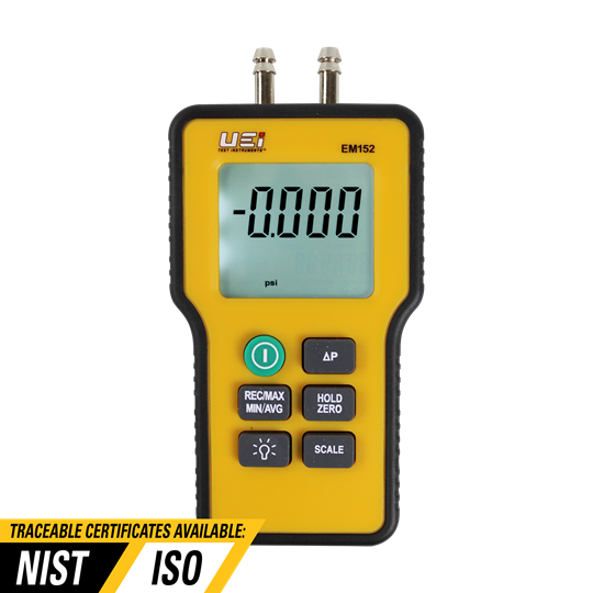 EM152 DUAL DIFFERENTIAL DIGITAL MANOMETER