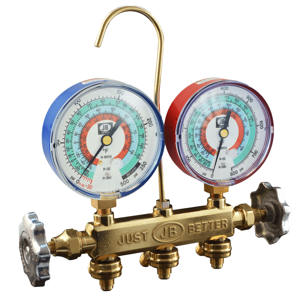 22725 HYDROCARBON GAUGE 2-VALVE MANIFOLD R32, R290, R600A