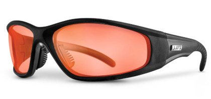 ESR-12KAB LIFT STROBE SAFETY GLASSES (BLACK/AMBER - BULK PACKAGED)-N/L/A