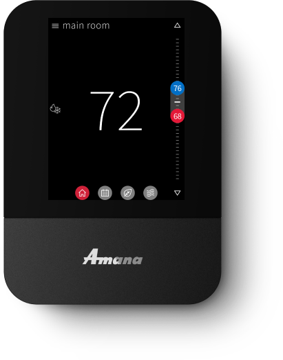 ATST-CWE-BL-A AMANA SMART THERMOSTAT 4H/2C TOUCHSCREEN WI-FI
