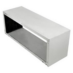 WS900QW WALL SLEEVE 14-1/8"D X 42"W X 16"H, GALVANIZED STEEL , QUIET WHITE COLOR, INSULATED WEATHER BOARD