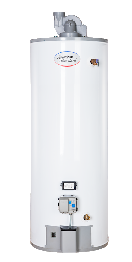 PV50SLN6 NAT, AM STD WATER HEATER POWER VENT, 50 GALLON CAP, NAT GAS, RESIDENTIAL, 6 YEAR WARR
